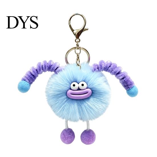Damen Schlüsselanhänger Wurstmund Kreatur Plüschschlüsselanhänger, Cartoon Flauschiger Ball Schlüsselanhänger Anhänger, Weicher Schlüsselanhänger Dekorativ für Handtaschen Geldbörsen Rucksäcke