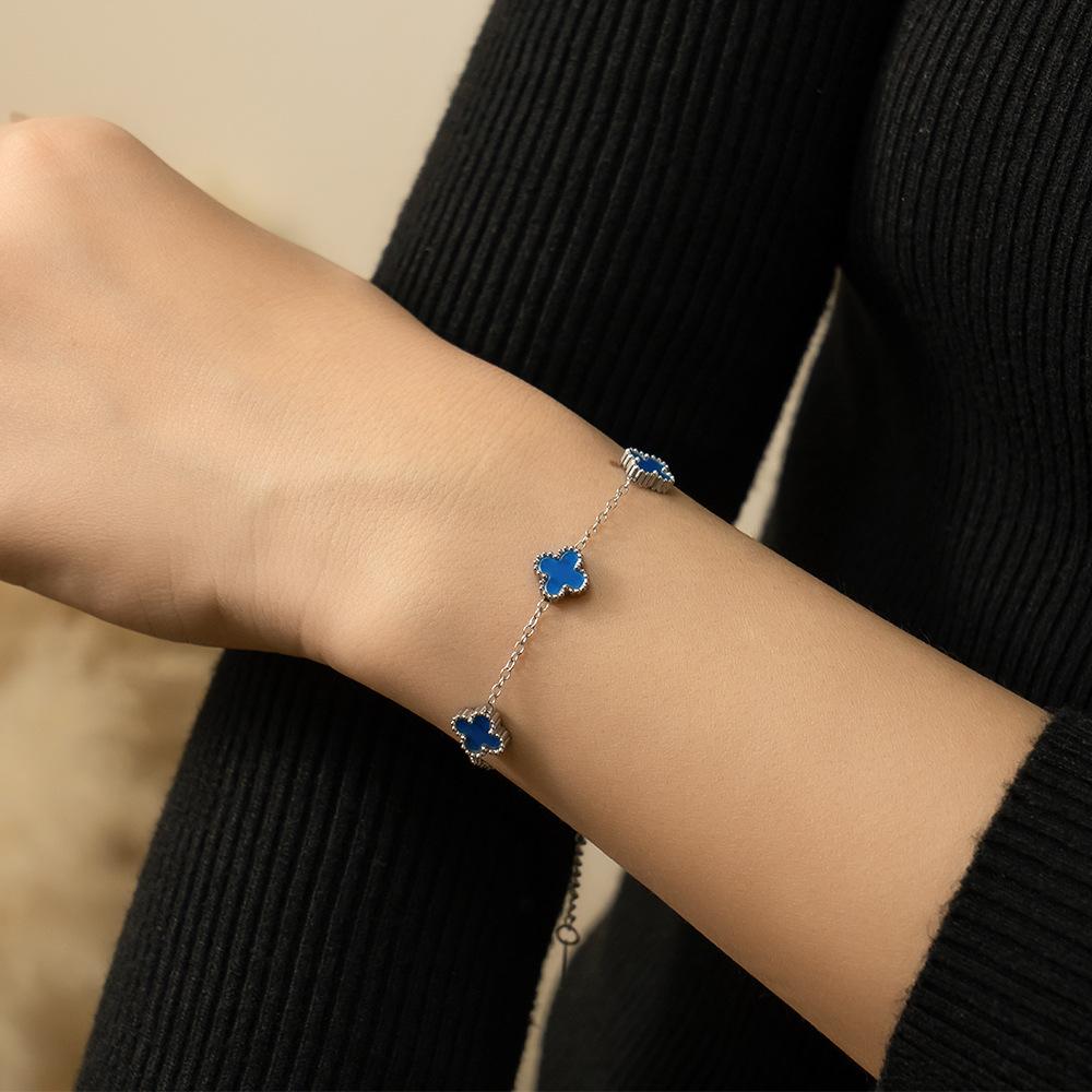 Fashionable Four-leaf Clover Bracelet Light Luxury High-end Women's Niche Jewelry Accessories Hand Jewelry