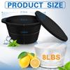8LB Extra Large Round Ice Block Molds Silicone Foldable Ice Cube Tray Reusable Giant Ice Cube Molds for Cold Plunge Tub Ice Bath
