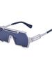 Retro Steampunk Sunglasses Men's Trendy Integrated Irregular Sunglasses Women Cross-Border Glasses Wholesale 2024 New