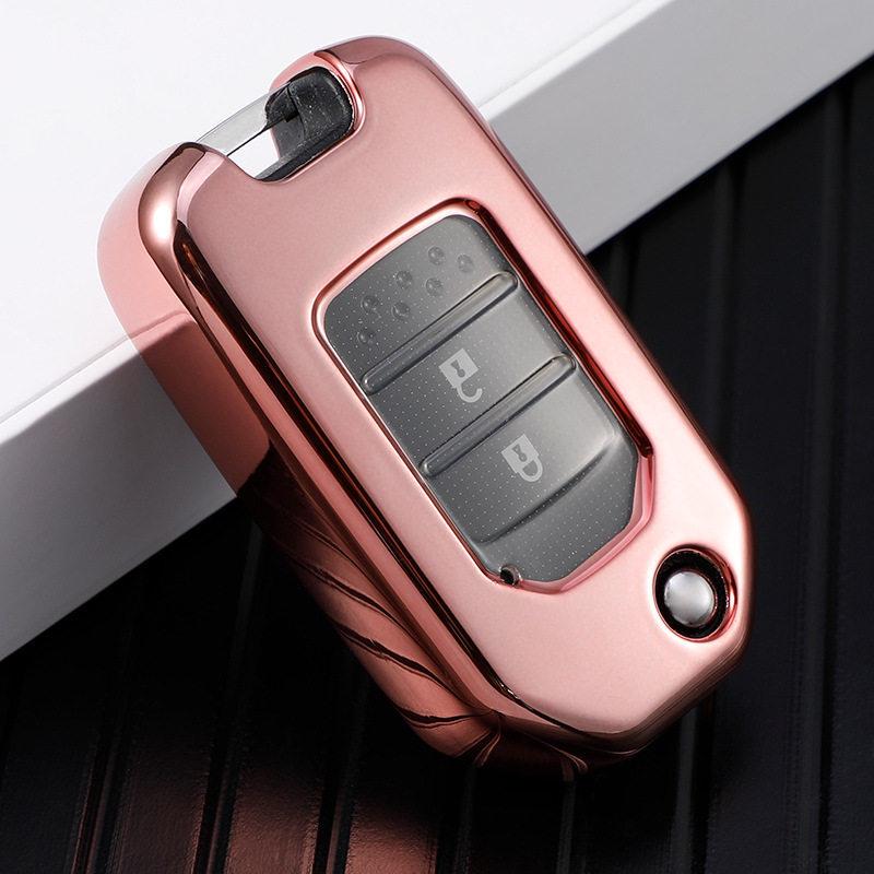Honda Key Case for Civic XRV Accord 9.5th Gen, Vezel, Spirior - Folding Shell with Buckle