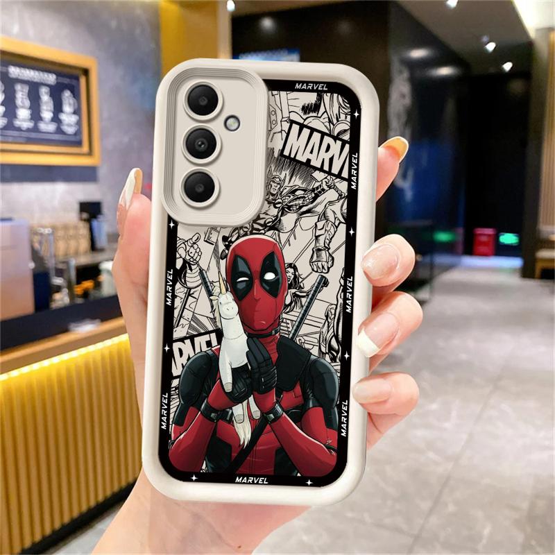 Marvel Deadpool Phone Case for Samsung Galaxy A15 A25 A35 A55 A51 A71 A72 A73 A52 A52s A53 A54 Soft 4G 5G Soft Cover