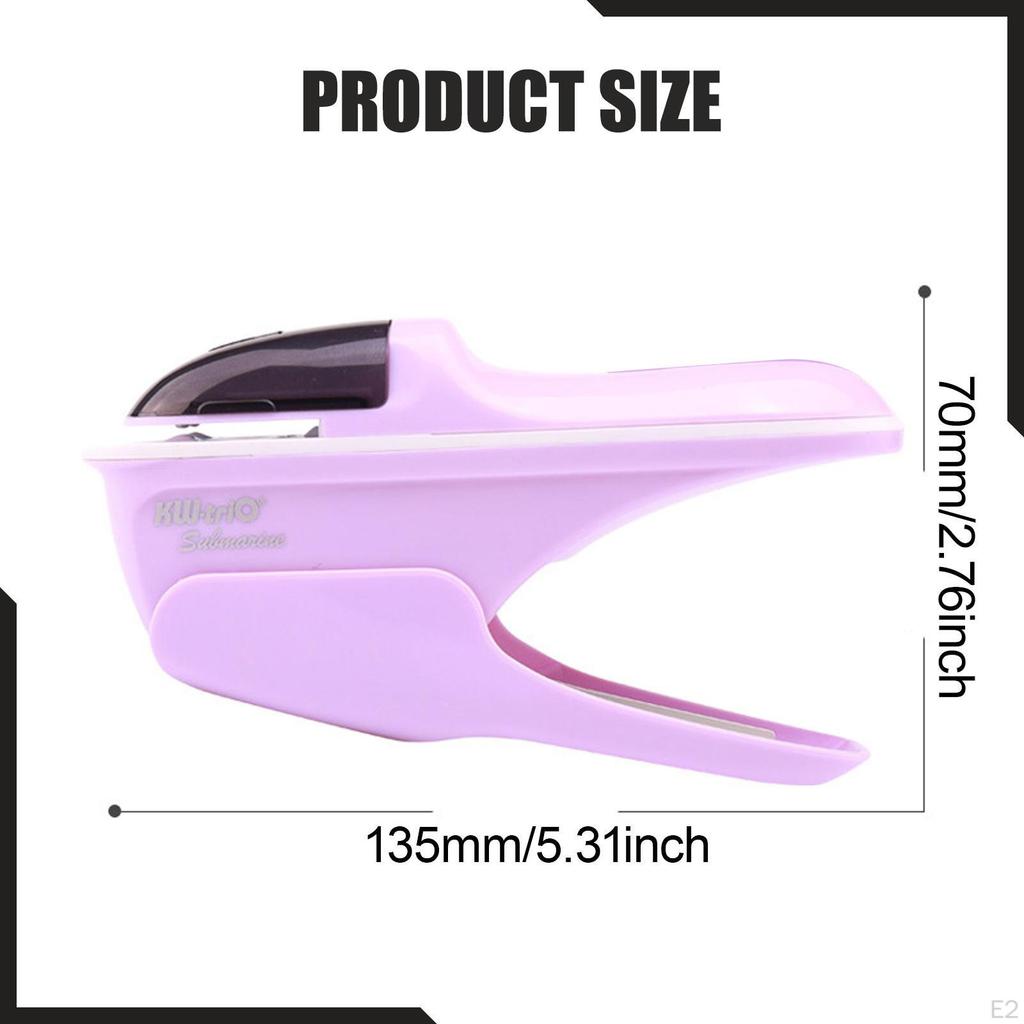 Holeless Compact Staple up to 8 Sheets Binding No s Paper Clinch for School Newspapers