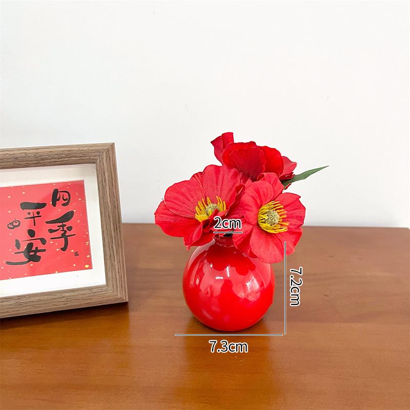 Chinese New Year Decoration Wedding Decoration Horse Year Decoration Flower Vase Hug Bucket Spring Festival Home Decor