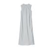 CS Summer New Product Women's Clothes Minimalist round Neck Sleeveless Standard Edition Diagonal Cut Mid Length Long Length Dress 1271954