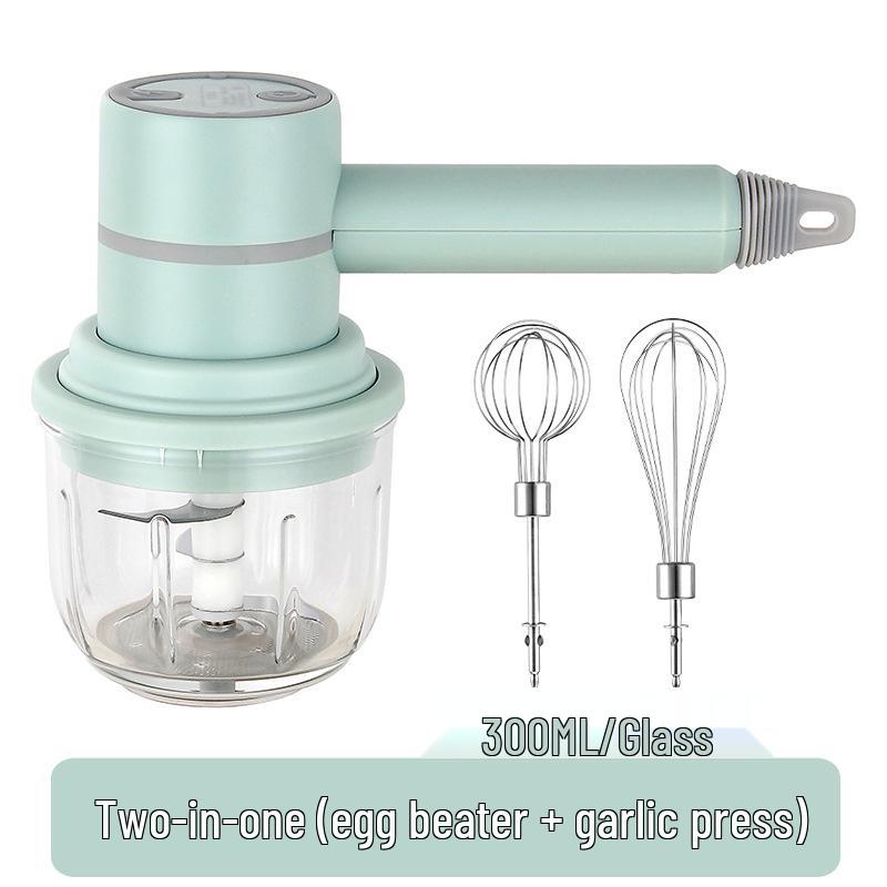 Elektrisk hvitløks- og kjøttkvern: Mini matkutter, kvern og skreller for husholdnings- og babymat