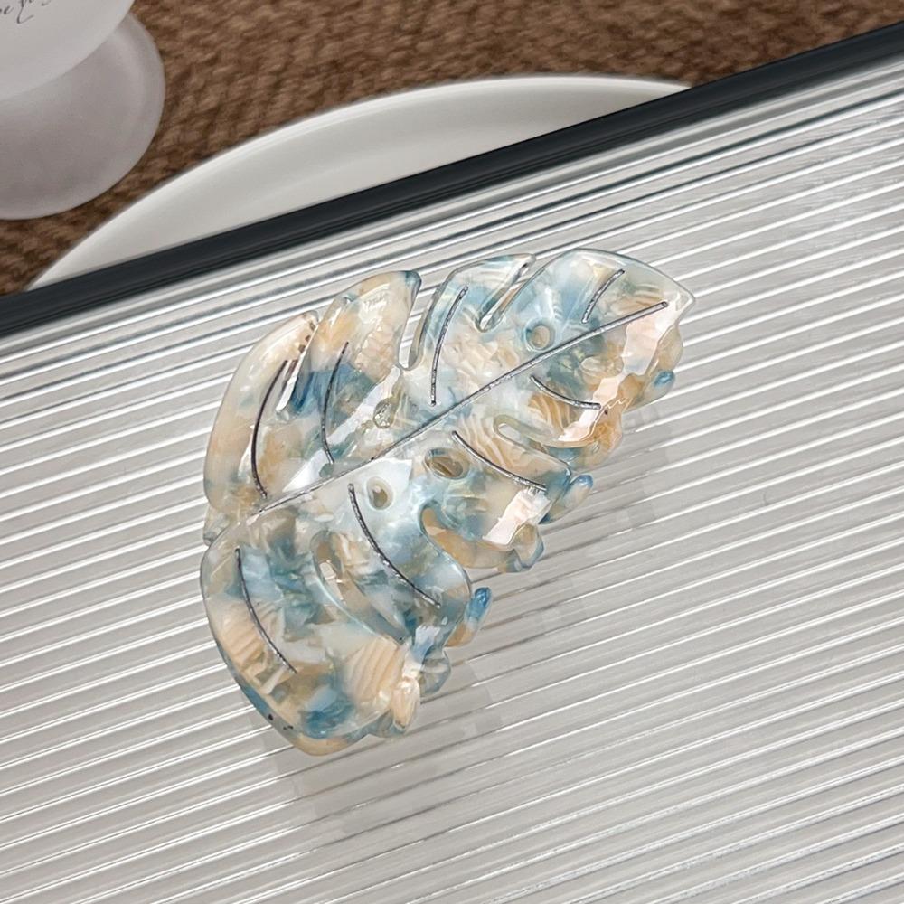 Hairpin Acetate Hair Clip Green Plant Hair Grab Creative Leaves Hair Claws  Girls