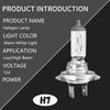 2Pcs H7 Car Xenon Headlight 55W 12V Halogen White Light Bulb Replacement Automotive Exterior Accessories Lamp Durable