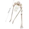 Elegant Pearl U-shaped Hairpin With Fringe Decoration For Weddings Parties Daily Wear Women Accessory