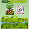 Cross-Border Activity Handbag: Jelly Stickers & Quiet Scene Puzzle Book for Kids