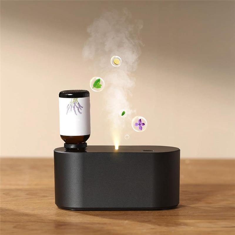 A04V Waterless Essential Oil Diffuser Aromatherapy Atomizing Diffuser Forbedroom, Home, Office Black чёрный