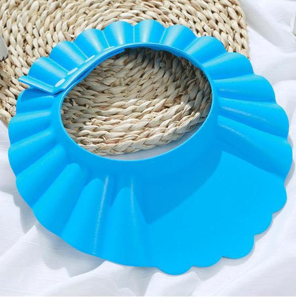 

Ear-Protecting Children s Shampoo Cap Baby Shampoo Cap Girls Infant Bathing Hat Kids Waterproof Bath Cap Hair Washing (1 Piece) синий