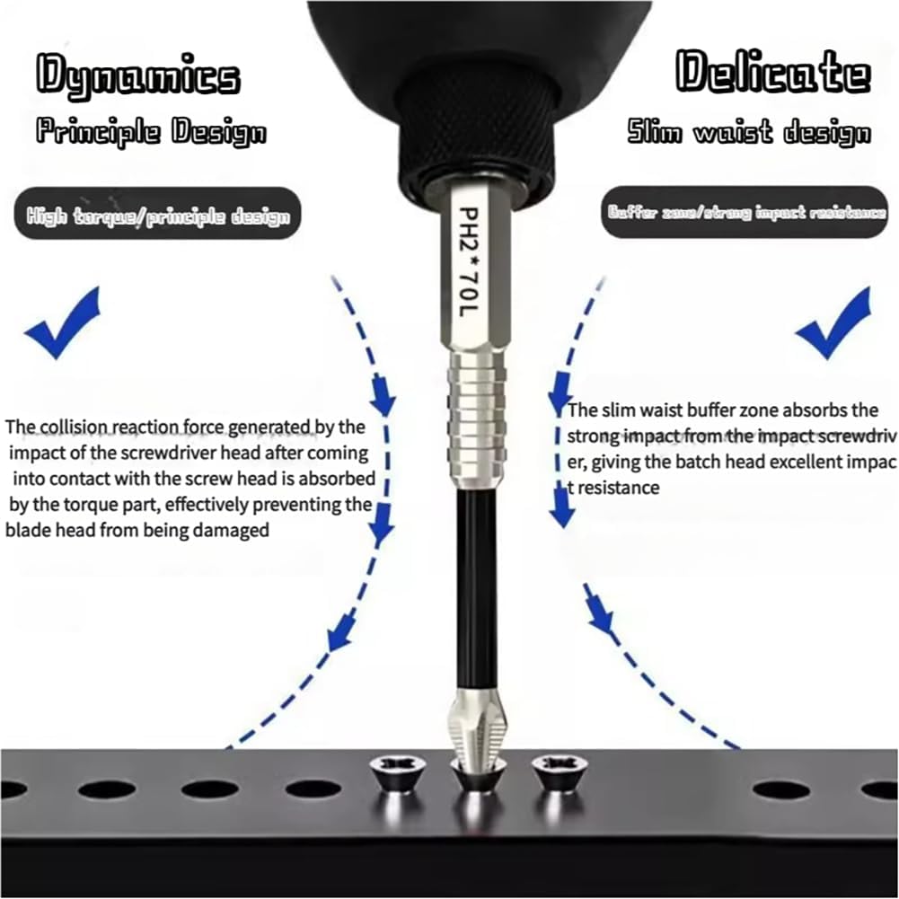 K5 Anti Slip Bits, High Magnetic Screwdriver Drill Bit Set, 5/6/9 Pcs Strong Magnetic Anti-Slip Durability Screwdriver Set, Electric Precision Anti