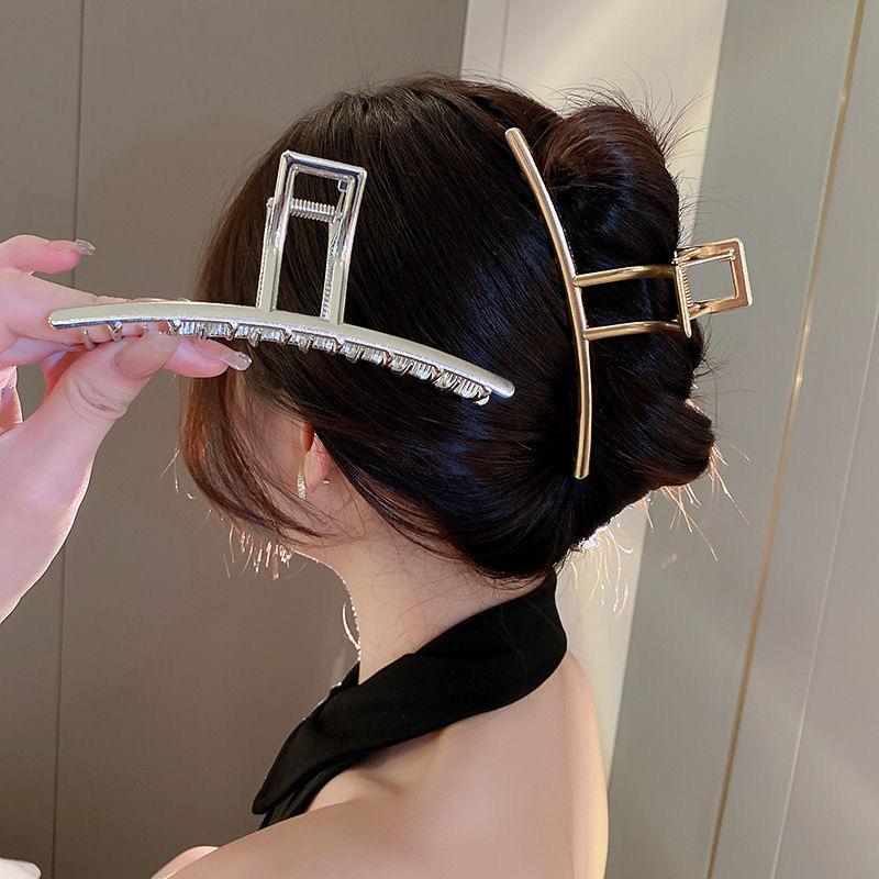 13.5cm Oversized Metal Hair Claws Women Fashion Large Shark Hair Clip Crab Barrettes Fashion Hairpins Headwear For Girl Hair Accessories