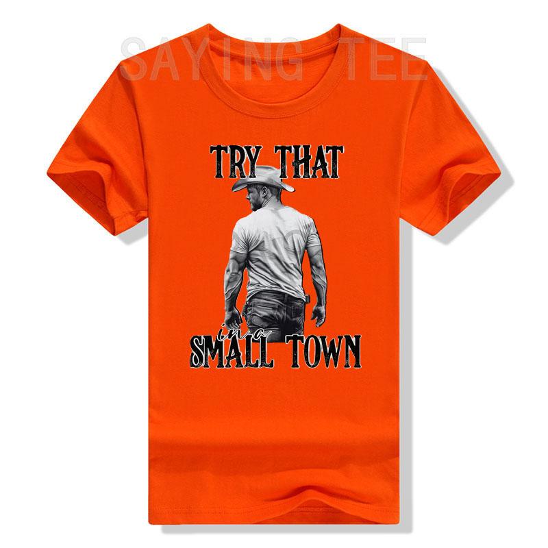Try That In A Small Town Shirt, Jason Aldeans T-Shirt for Men Women Western Town,Country Music Lover Tee Top Graphic Outfit Gift