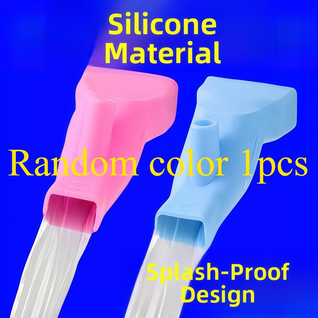 1pcs Highly Elastic Silicone Faucet Extender Bathroom Sink Fixture Children's Hand Washing Accessories Water Tap Nozzle Kitchen