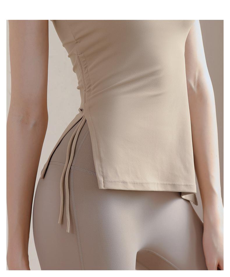 Women's High-Grade Sports Vest with Chest Pads for Yoga, Pilates, and Fitness