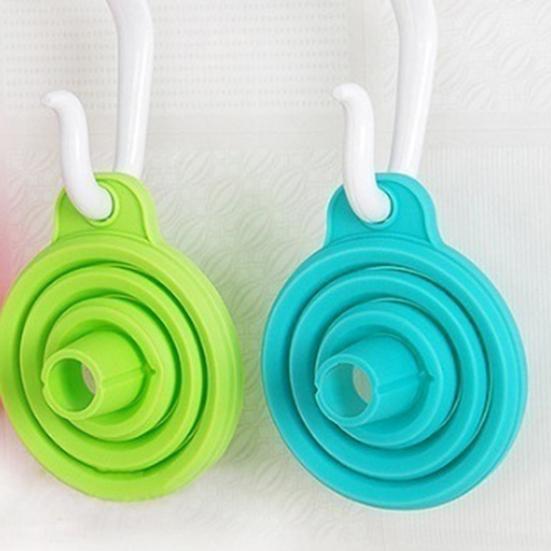 5Pcs Foldable Silicone Funnel, Mini Collapsible Oil Funnel for Kitchen, Portable Small Liquid Transfer Tool for Bottles