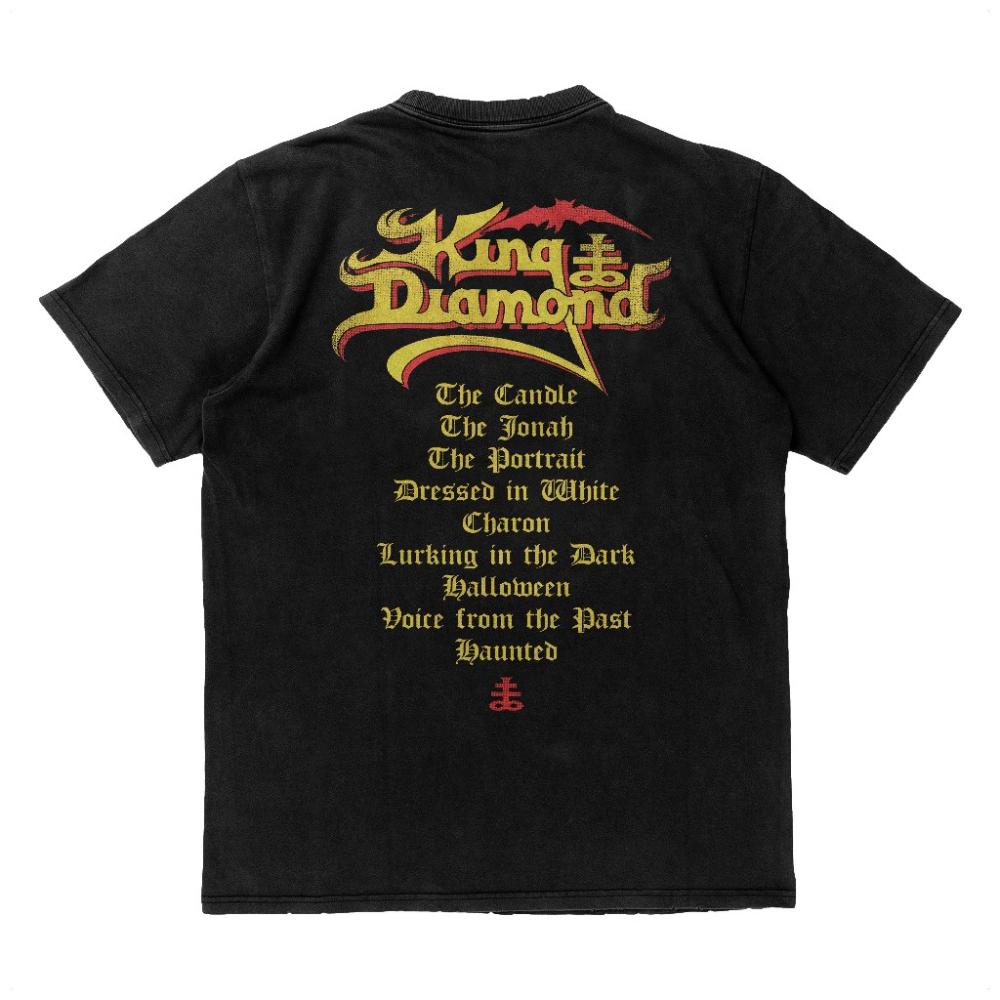 Carton King Diamond Band Fatal Portrait Heavy Metal T-shirt Thick T-shirt Cotton Men's and Women's Casual Print Short Sleeves