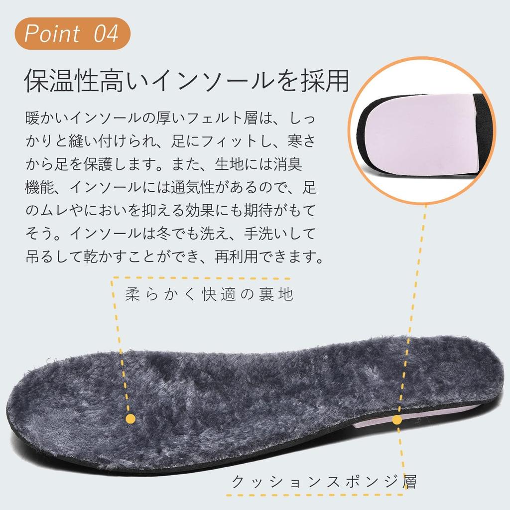 TIDELION Snow Boots for Men and Snow Winter Size Cm Women, Shoes, Boots, Waterproof, Non-Slip, Warm, Fleece-Lined, Black, 28.0