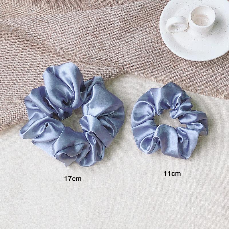 

2 шт. однотонные резинки для волос, эластичные резинки для волос для женщин, атласные аксессуары для волос, конский хвост, резинка для волос, головной убор для девочек One Size