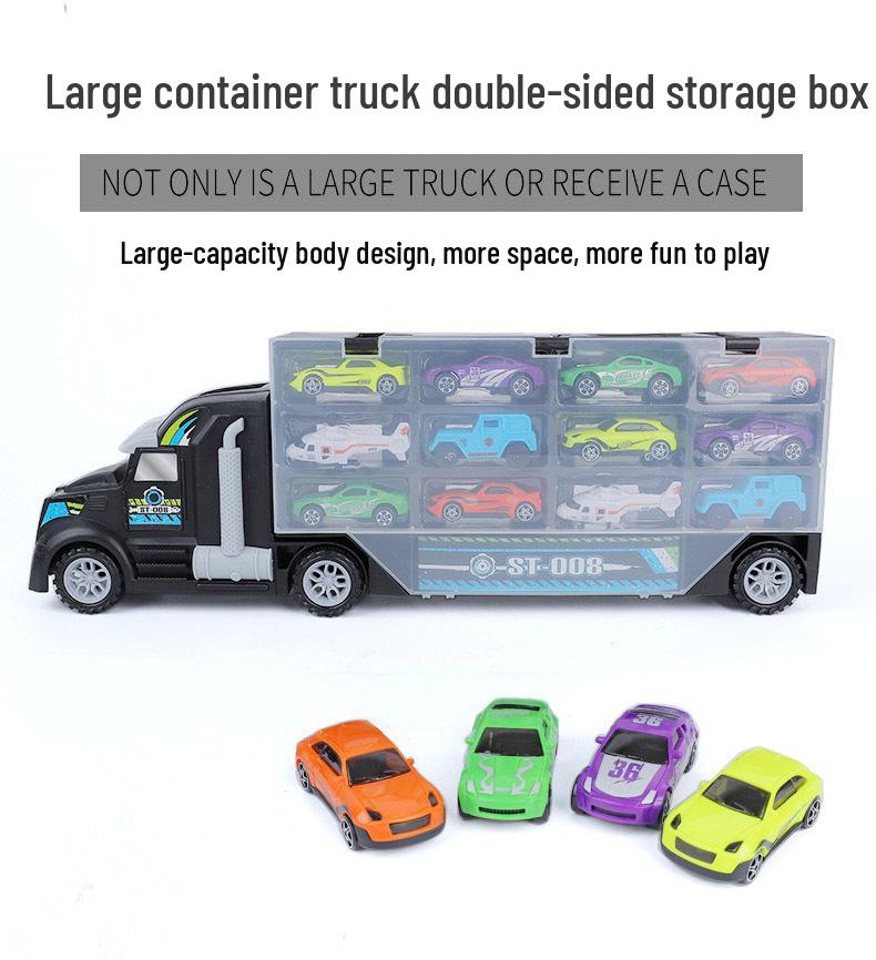 P858 Dinosaur Storage Toy Truck - Pull-back Freight Car Model