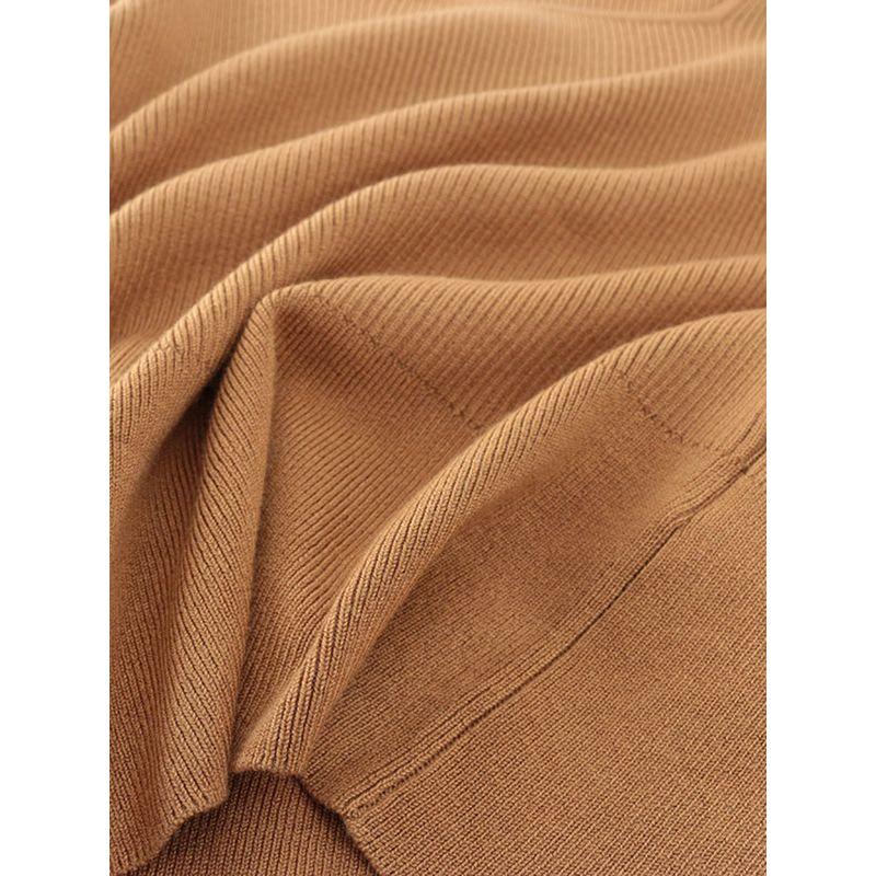 T's American Single Square Collar Lantern Sleeve Pullover Knitwear Export Silm Slim Looking French Base Shirt