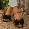 Women Flats Slippers Luxury Outdoor Shoes Women 2025 New Fashion Bow Tie Sandals Casual Beach Slippers Lightweight Slides Women
