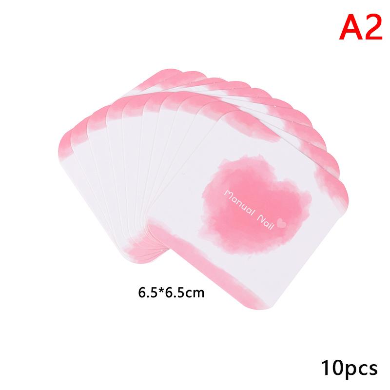 10 Pcs Press-On Nail Packaging Display Handmade False Nail Design Swatch Show Card Manicure Sample Display Salon