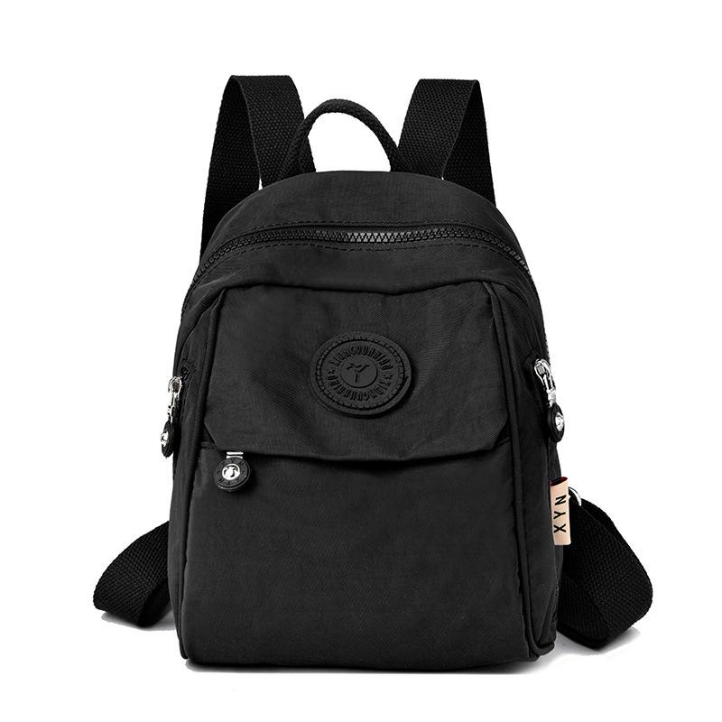 Large Capacity Student Schoolbag Women's Backpack Lightweight Water-repellent Nylon Commuter Travel Bag