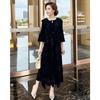 Elegant High-End Pink Pleated Spring Dress, Long Skirt with Irregular Design, Plus Size Women's Fashion.