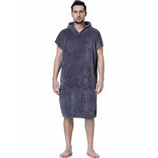 Unisex Quick-Dry Microfiber Hooded Poncho Towel for Adults – Ideal for Beach, Swimming, Diving, and Changing.