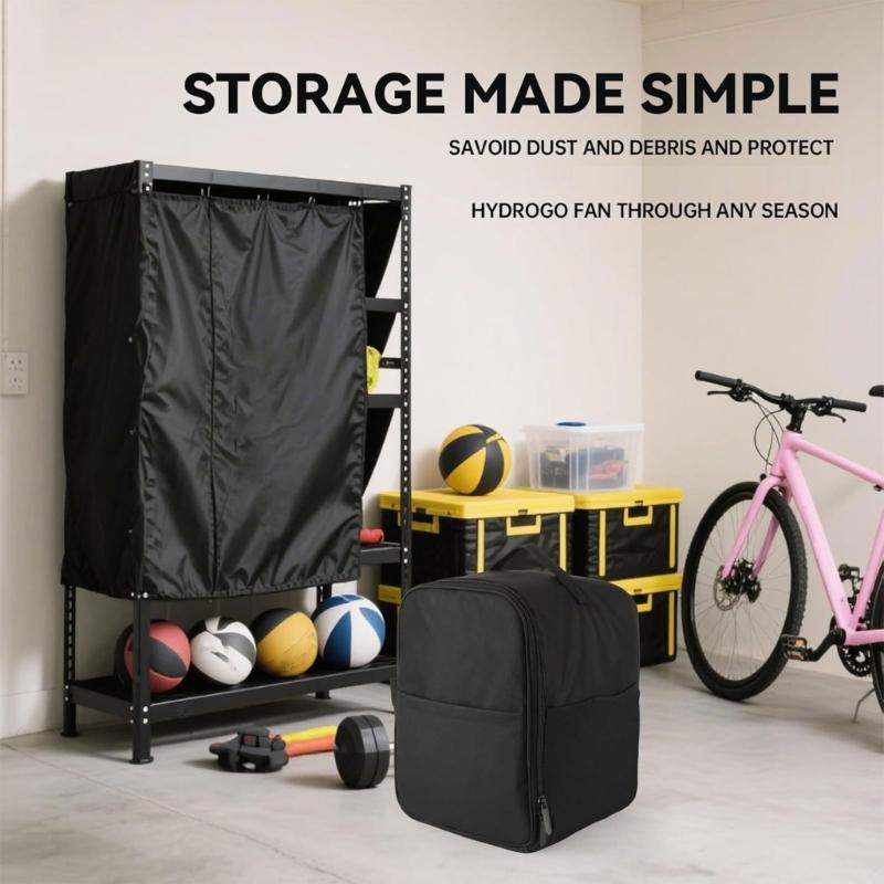 Portable Fan Carry Bag With Side Pocket and Wide Opening, Storage Case for Travel Use, Camping Days, Beach Use, and Indoor Storage