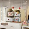 Desktop storage box multi-layer transparent drawer tea bag sorting box cosmetics storage cleaning storage box large capacity