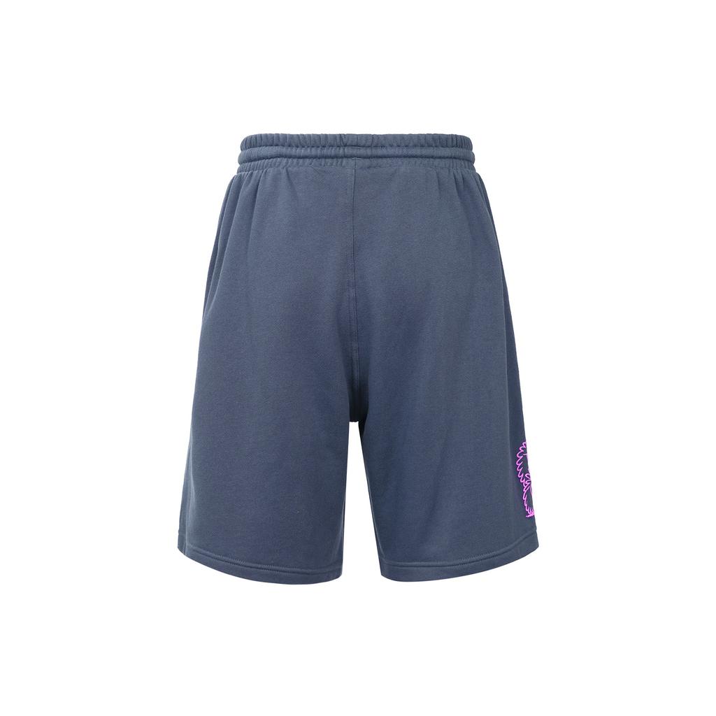 Adidas Originals Trefoil Kevin Lyons Cartoon Print Casual Straight Shorts Men Bottoms Navy HC7115