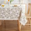 White Dandelion Lace Tablecloth Cotton Blend Decorative Dustproof Table Cover Home Dining Coffee
