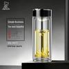 HEENOOR Double-Layer Portable Glass Cup