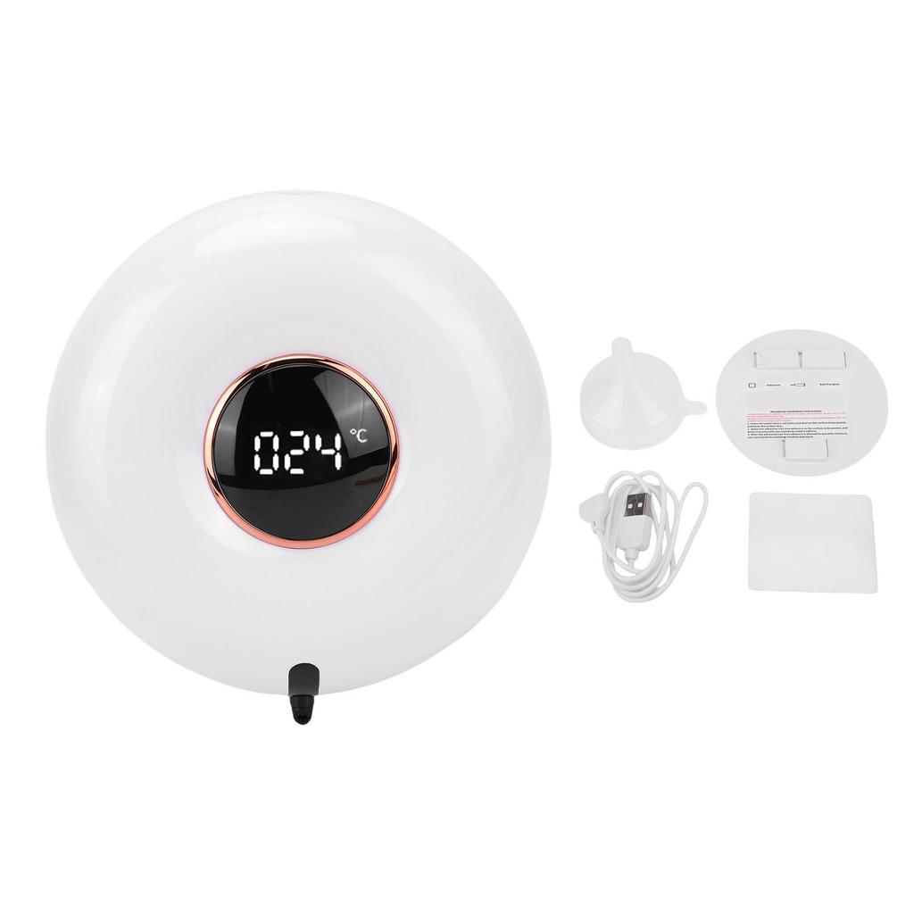 Otomatik Köpüren Sabunluk 280ml Kapasite Akıllı Sensörlü Duvara Monte Dijital Ekran Temassız Köpük Sabun