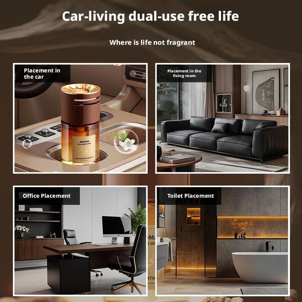 Car Air Freshener Natural Plant Aromatherapy Perfume Interior Essential Refreshing Anti Fatigue Long-Lasting Auto Aromatherapy