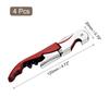 4/6/10Pcs Professional Waiters Corkscrew Stainless Steel Wine Key with Ergonomic Wood Grip Beer Bottle Opener and Foil Cutter