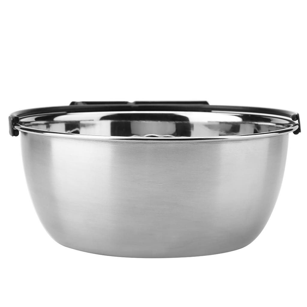 Stainless Steel ing Food Water Bowl Feeder for Cat Pet Dog Puppy Crate Cage (S)