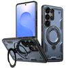 case for Samsung S26 S25 S24 S23 S22 ultra 360 degree rotating pivot magnetic bracket phone case Anti-Fingerprint Shock Proof