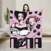 Nana Anime Blankets  Flannel Funny Soft Throw Blankets for Chair Covering Sofa Autumn/Winter