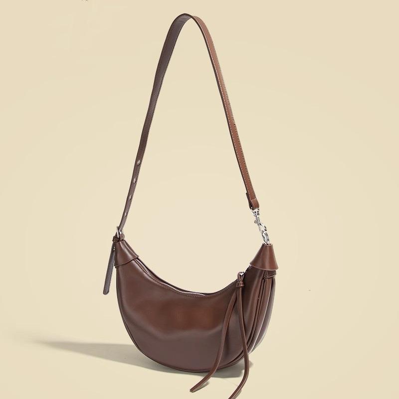 Crescent Armpit Bag Women's Bag New Niche Dumpling Bag Texture Semi-round Portable Shoulder Bag