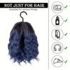 Long Wig Storage Bag Holder Case Hair Extensions Storage Bag with Hanger for Wig Hair Extension Storage Pouch with Hanger