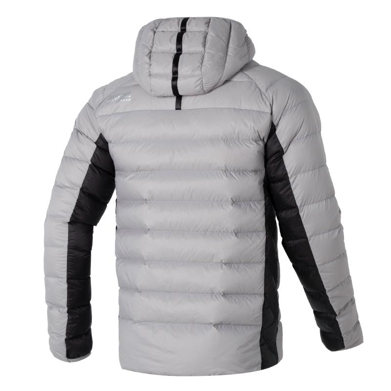 Puma Color Block Logo Print Sports Warm Windproof Down Jacket Men Jacket Gray 672393-14