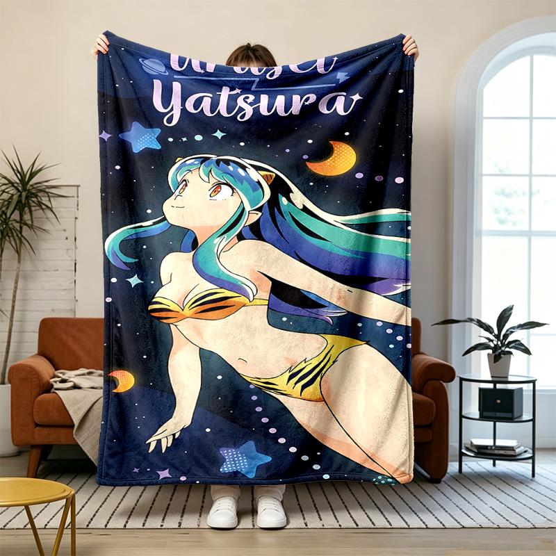 Urusei Yatsura Soft and comfortable flannel Suitable for sofas living rooms outdoor camping travel and also makes a great anniversary gift