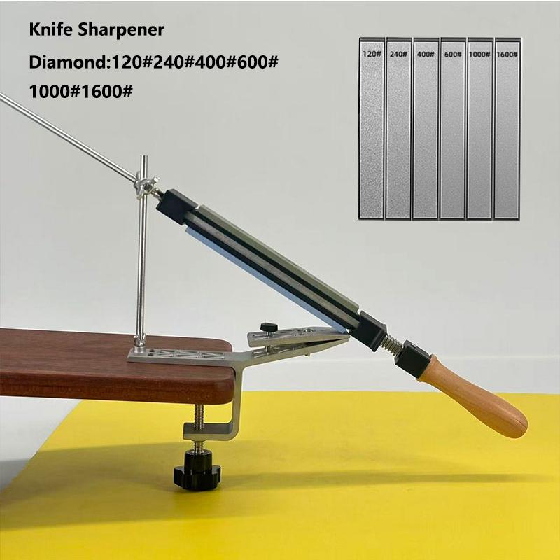 1pc Manual Fixed Angle Sharpener Rotatable Angle Adjustable For Sharpening Diamond Quick Cutting Edge Clamp Table Holder