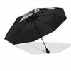 Horse Portrait Theme 8 Bone Hand Automatic Folding Umbrella, Compact and Portable Design, A Perfect Gift for Birthday, Christmas or Business