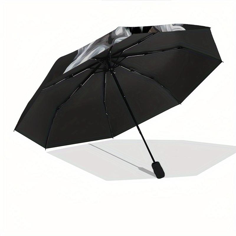 Horse Portrait Theme 8 Bone Hand Automatic Folding Umbrella, Compact and Portable Design, A Perfect Gift for Birthday, Christmas or Business